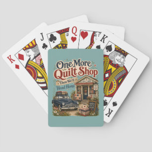 Jeu De Cartes Une scène de cottage vintage d'une boutique de qui