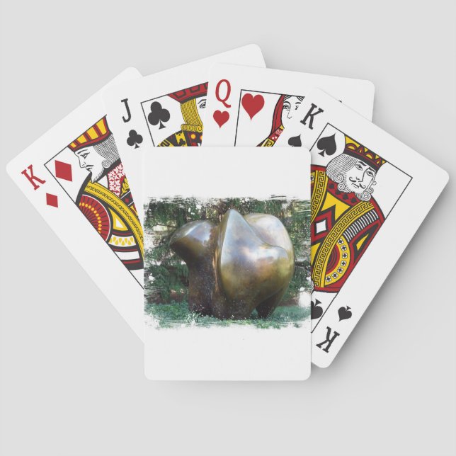 Jeu De Cartes Une sculpture de Kansas City dans le parc (dos)