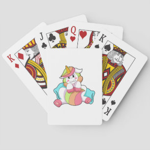 Jeu De Cartes Unicorn shy with Pillow