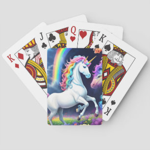 Jeu De Cartes Unicorne arc-en-ciel une