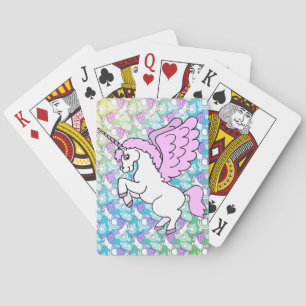 Jeu De Cartes Unicorne blanche et rose