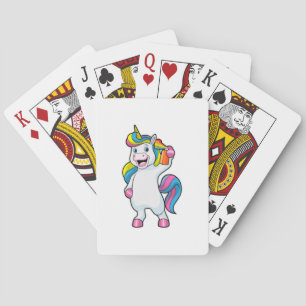 Jeu De Cartes Unicorne comme coiffeur avec aérosol