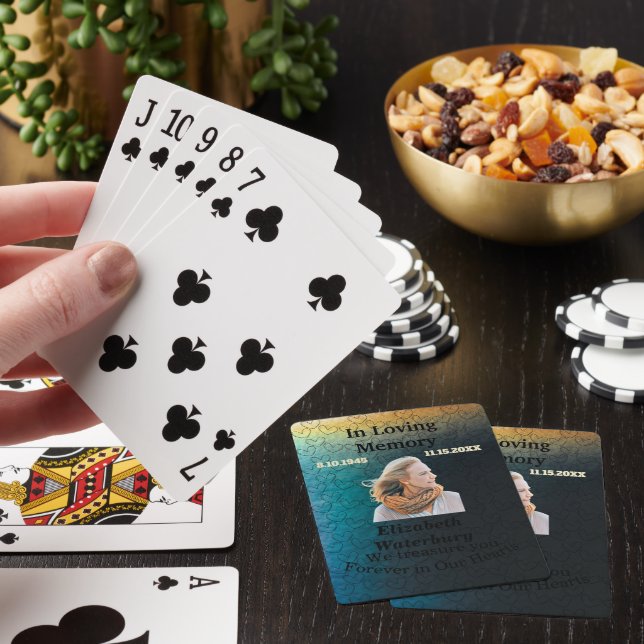 Jeu De Cartes Unique En Mémoire D'Amour Pour Toujours Dans La Ga (In Situ)