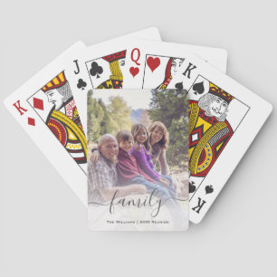 Jeu De Cartes Unique Novelty Keepsaké Nom de famille Réunion Pho