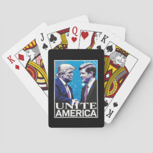 Jeu De Cartes Unir l'Amérique et Trump emblématique
