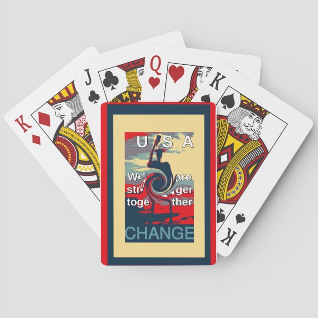 Jeu De Cartes USA Change : Un design uni plus fort (dos)