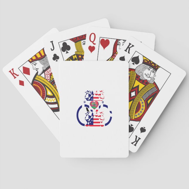 Jeu De Cartes USA Hope Beau drapeau national Extraordinaire Desi (dos)
