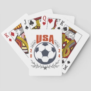 Jeu De Cartes USA Soccer Ball 2024 Stars & Laurel Wreath Vintage