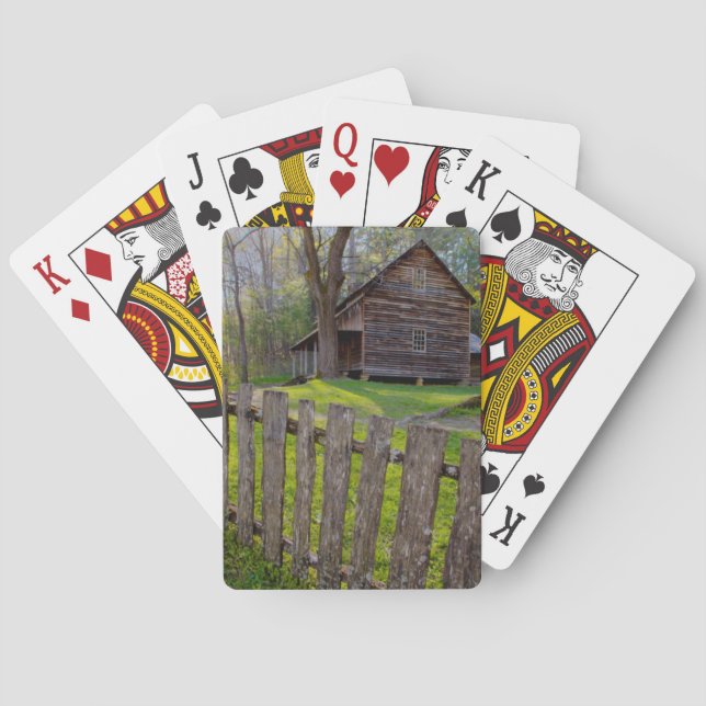 Jeu De Cartes USA, Tennessee, Cabine À Cades Cove (dos)