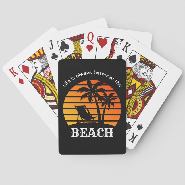 Jeu De Cartes Vacances d'été La vie est toujours meilleure à la  (dos)