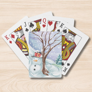 Jeu De Cartes Vacances d'hiver Snowman