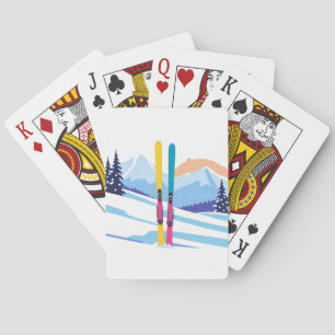 Jeu De Cartes Vacances ski