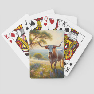 Jeu De Cartes Vache à landes du printemps du Texas