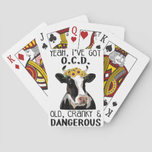 Jeu De Cartes Vache avec OCD - Vieux Cranky et dangereux