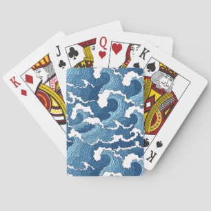 Jeu De Cartes Vagues Abstraites