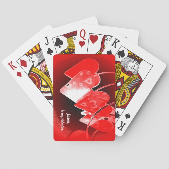 Jeu De Cartes Valentine Coeurs Jouer des cartes (dos)