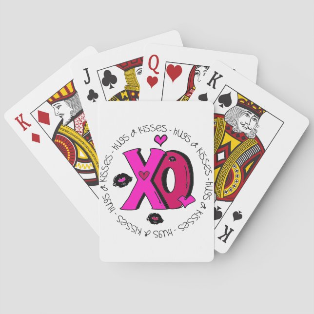 Jeu De Cartes Valentine Hugs et baisers (dos)