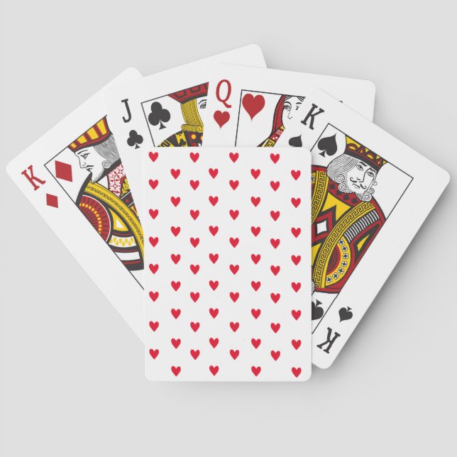 Jeu De Cartes Valentines Coeur Rétro Thème (dos)