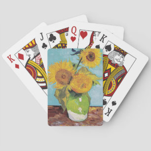 Jeu De Cartes Van Gogh - 3 tournesols dans un vase