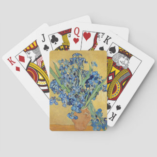 Jeu De Cartes Van Gogh Irises Vase Fleurs Floral Vase Art