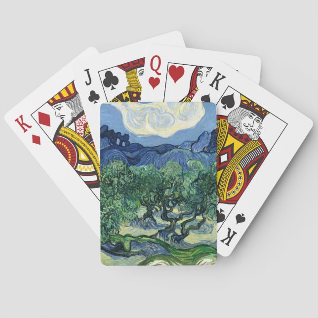 Jeu De Cartes Van Gogh La peinture paysagère des oliviers (dos)