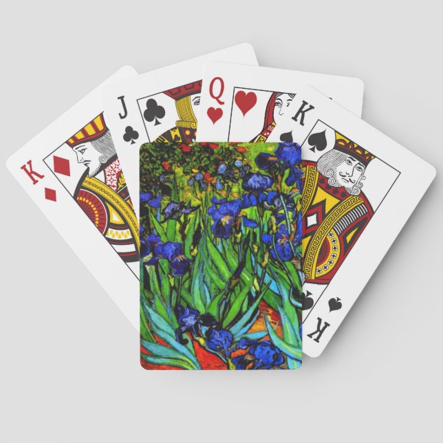 Jeu De Cartes Van Gogh peinture, Irises, (dos)