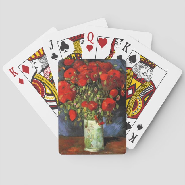 Jeu De Cartes Van Gogh - Vase avec des pépites rouges (dos)