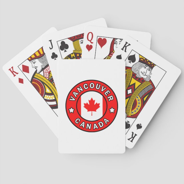 Jeu De Cartes Vancouver Canada (dos)