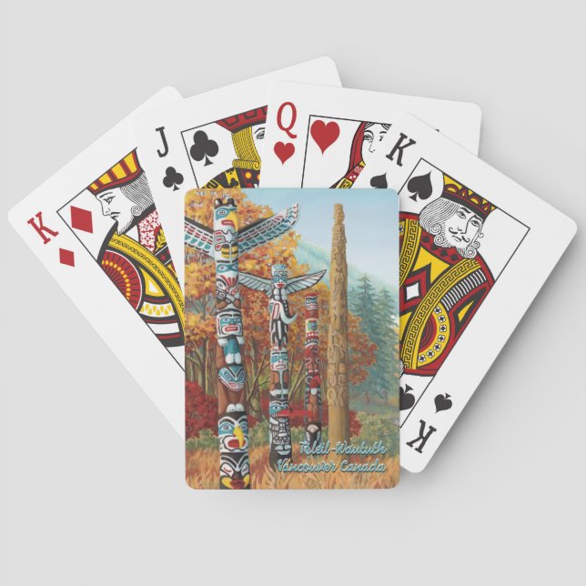 Jeu De Cartes Vancouver Playing Cards Totem Poles Cards (dos)