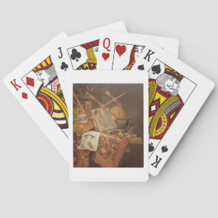 Jeu De Cartes Vanitas (huile sur toile)