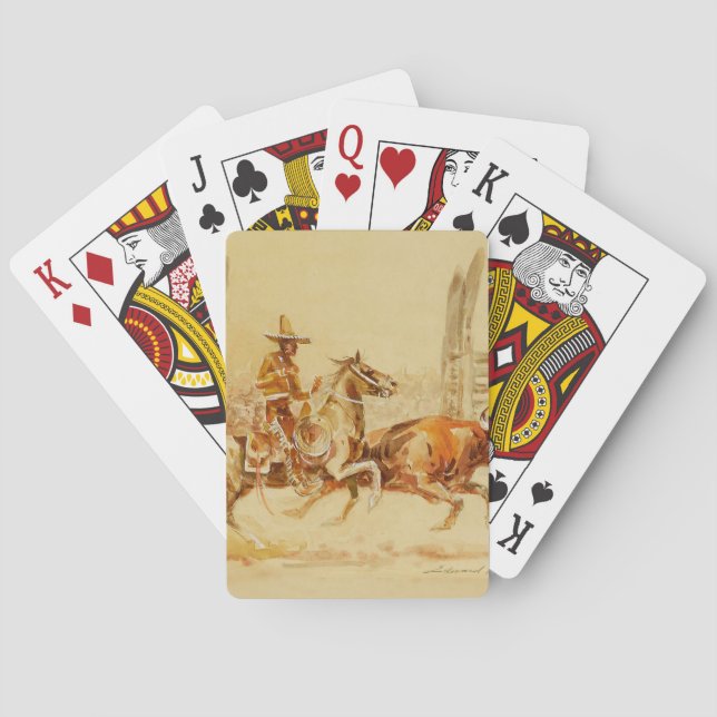 Jeu De Cartes Vaquero et Steer par Edward Borein (dos)