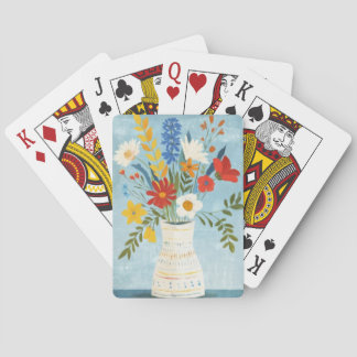 Jeu De Cartes Vase de fleurs d'été