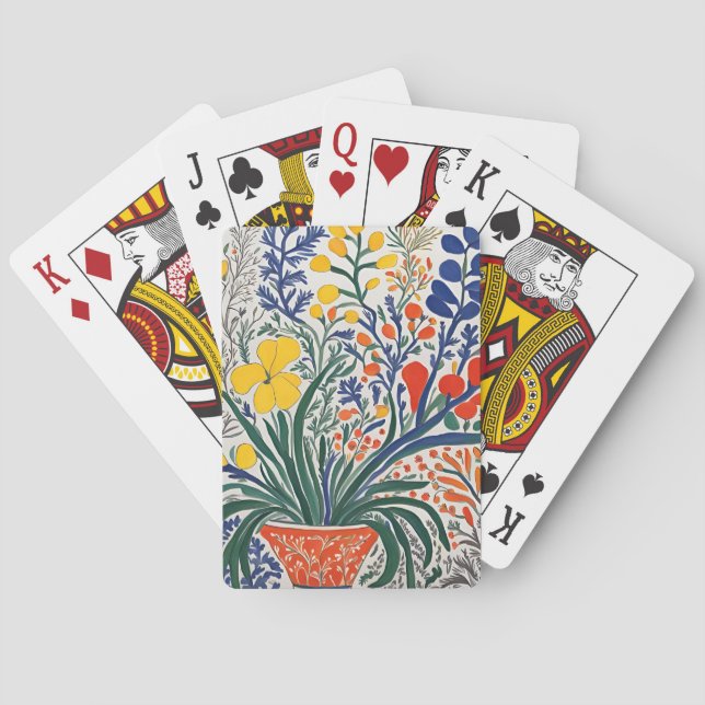 Jeu De Cartes Vase et fleurs sauvages (dos)