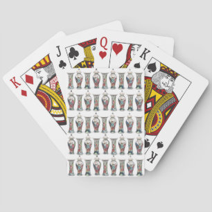 Jeu De Cartes Vases vintages en feuilles de tabac et jarres de g
