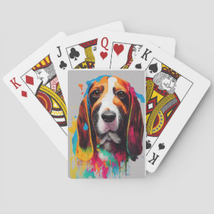 Jeu De Cartes Vasset Hound Chien animal familier adorable Animal
