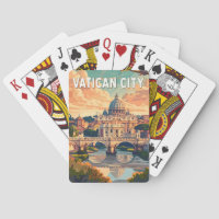 Vatican City Travel Art Vintage