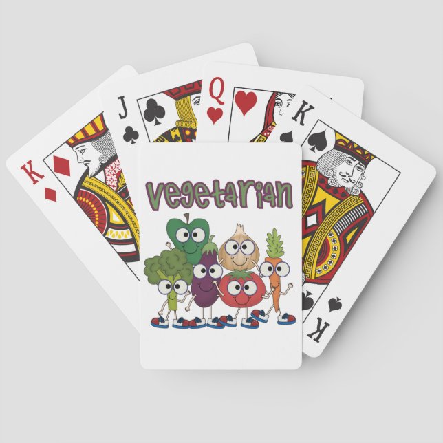 Jeu De Cartes Végétarien (dos)