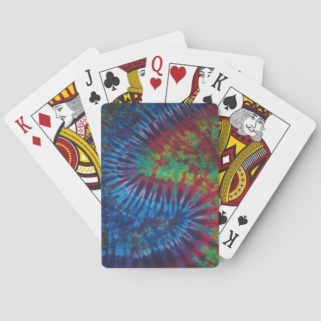 Jeu De Cartes Vélo à teinture à carreaux à carreaux (dos)