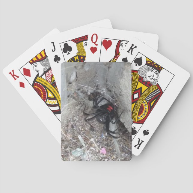 Jeu De Cartes Vélo noir veuve Jouer des cartes (dos)