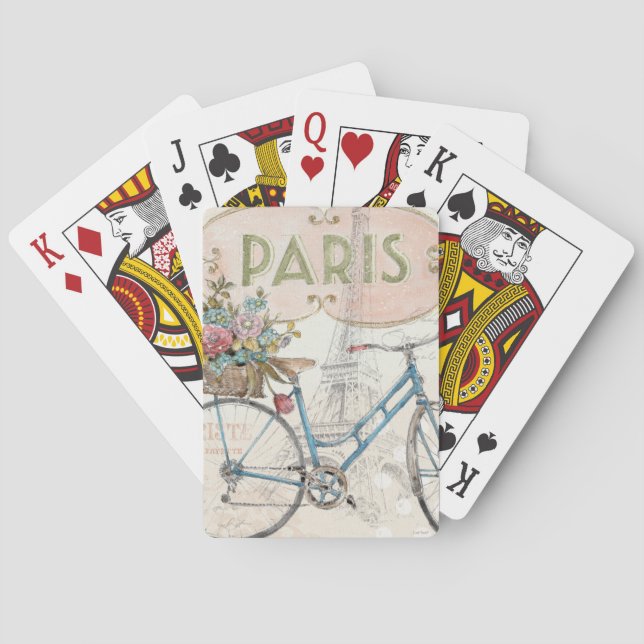 Jeu De Cartes Vélo Paris Fleurs (dos)
