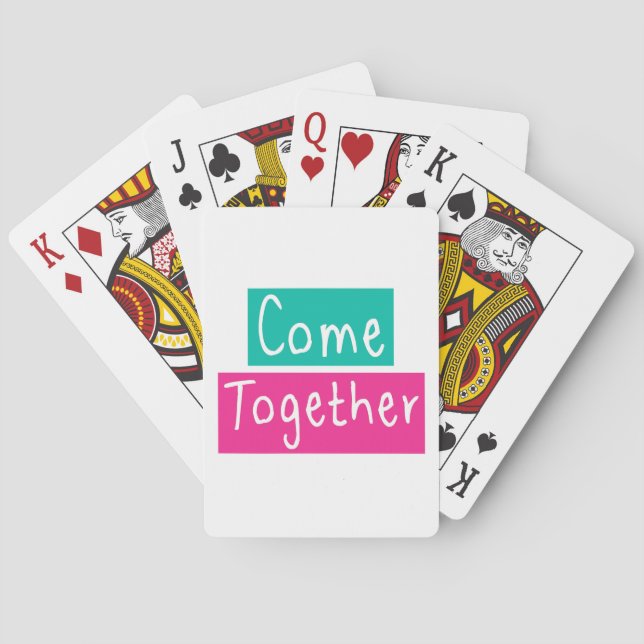 Jeu De Cartes Venez ensemble (dos)
