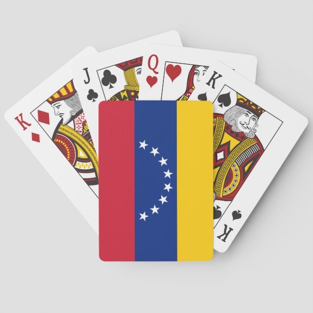 Jeu De Cartes Venezuela (Venezuela) Drapeau Jouant Aux Cartes (dos)