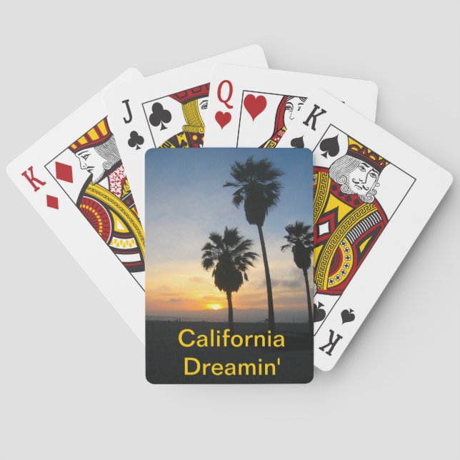 Jeu De Cartes Venice Beach California Sunset (dos)