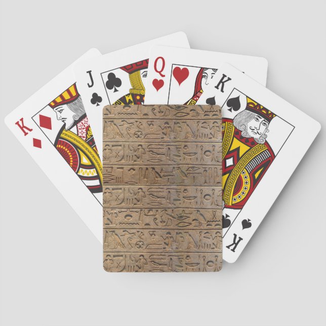 Jeu De Cartes Venin d'Egyptian Hiéroglyphe (dos)