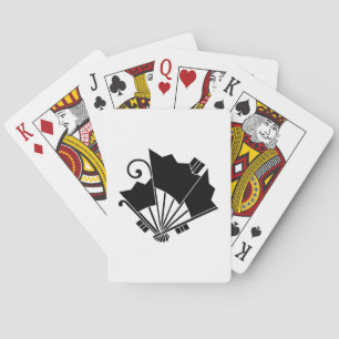 Jeu De Cartes Ventilateurs en forme de papillon (Ohgi cho)