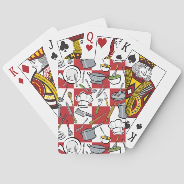 Jeu De Cartes Vérification des outils de cuisine (dos)