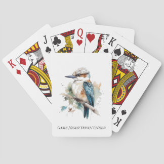 Jeu De Cartes Véritable Kookaburra Bleu, personnalisé
