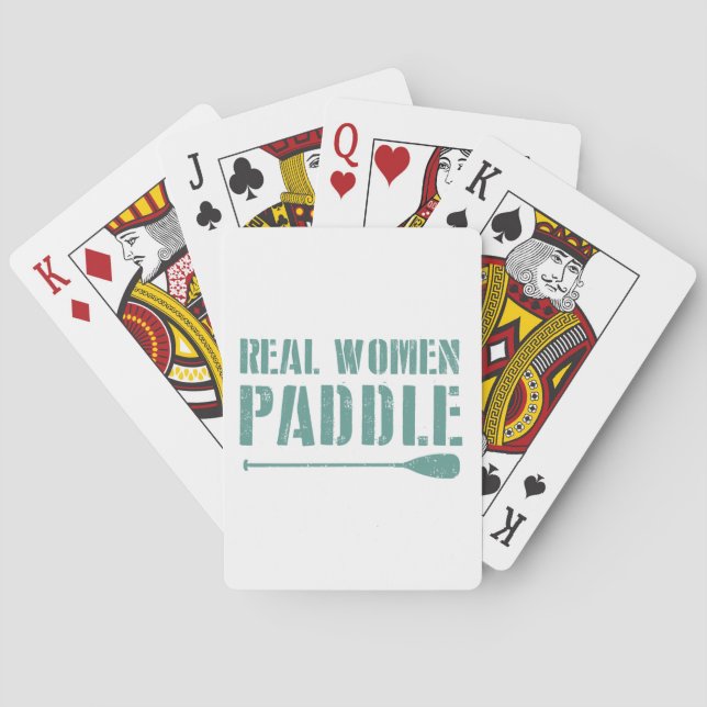 Jeu De Cartes Véritables Femmes Paddle (dos)