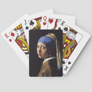 Jeu De Cartes Vermeer Girl Pearl Élevant Masterpiece Peinture