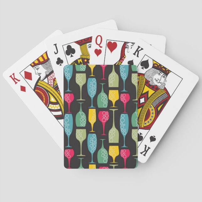 Jeu De Cartes Verre à vin (dos)